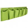 195124 horizontal grow bag 6 textilni kvetinace na zed zelena baleni 1 ks