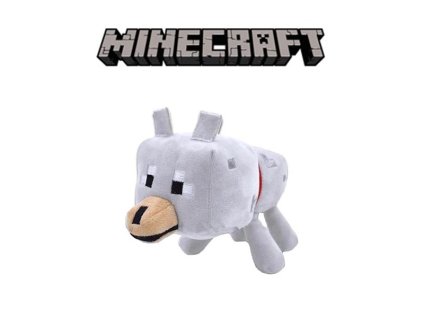 Plyšový Vlk ze hry Minecraft - 27 cm
