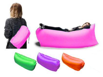 Nafukovací sedačka LAZY BAG zelený