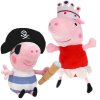Prasátko Peppa plyšová sada Peppa Princezna a Tom Pirát 25cm