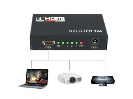 hdmi rozbočovač 4v1 2
