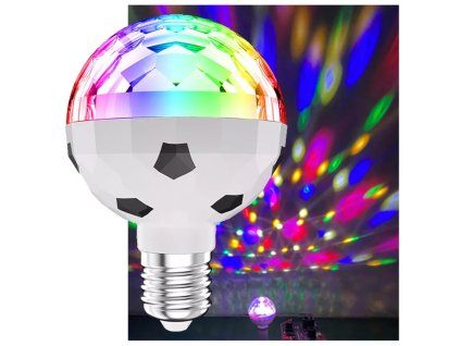 e27 rotujici led disco zarovka 1