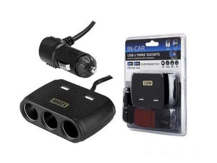 auto roztrojka 12 24V usb 4