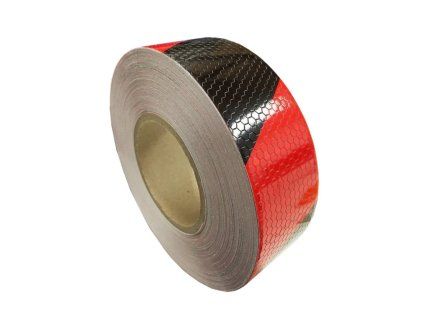 reflexni paska pruhy černo cervena 2