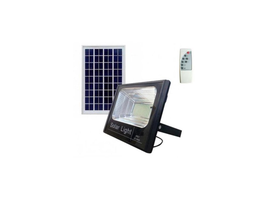 Venkovní LED reflektor 60W se solárním panelem a dálkovým ovladačem  LED FLOOD 60W SOLAR