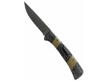 Skládací zdobený nůž tygr 22 cm