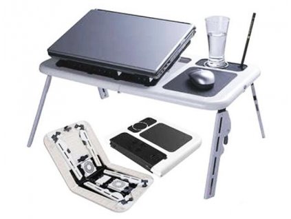 Přenosný, víceúčelový stolek pro notebook E-Table