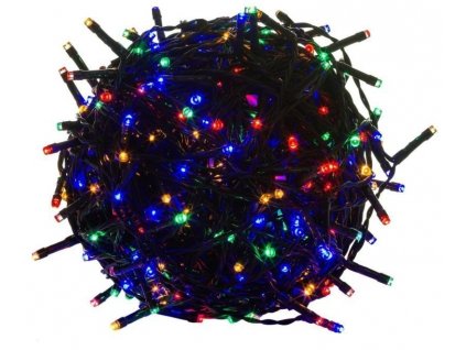 Venkovní vánoční osvětlení, světelný řetěz 50m 500LED - Barevné