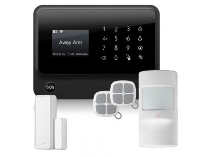 Wifi bezdrátový a drátový domovní GSM alarm s klávesnicí
