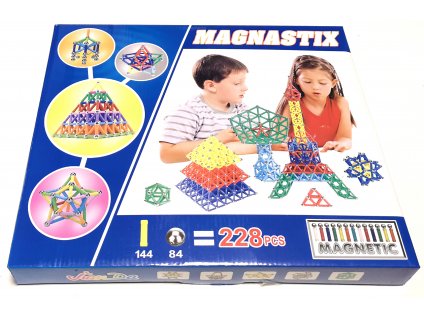 Magnetická stavebnice Magnastix 228 dílů