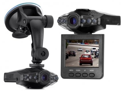 Mini HD - DVR kamera do auta  Stylová vyklápěcí kamera do auta