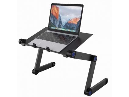Skládací a polohovatelný stolek pro notebook s možností rotace o 360°