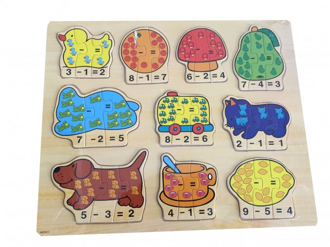 Matematické skládací puzzle pro děti