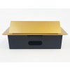 Vestavná, výklopná zásuvková skříňka - 3 zásuvky 230V - zlatá barva ORNO AE 1336 C zlatý