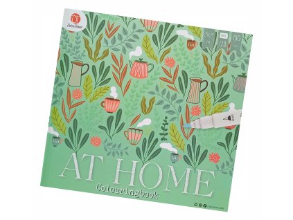 Kniha omalovánek pro dospělé - Domov