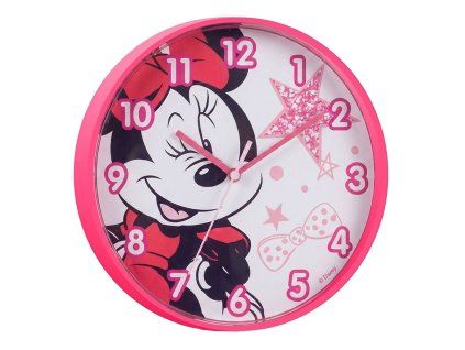 Nástěnné hodiny 25 cm - Minnie mouse
