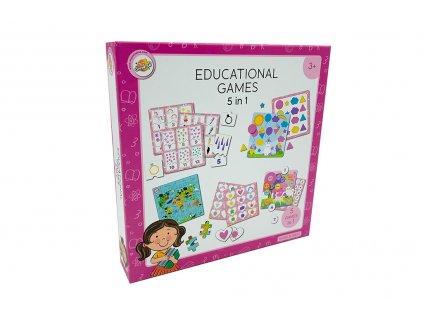 Edukační vzdělávací hry pro holky 5v1