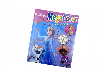 Velká kniha omalovánek se samolepkami Disney Frozen Elza s Olafem 01