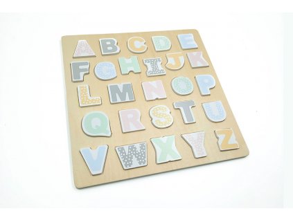 Dřevěné puzzle Abeceda