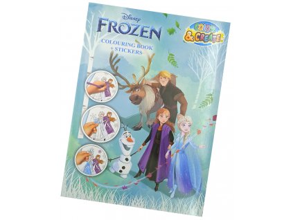 Maxi omalovánky Disney se samolepkami - Frozen