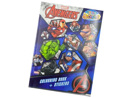 Maxi omalovánky Marvel se samolepkami - Avengers