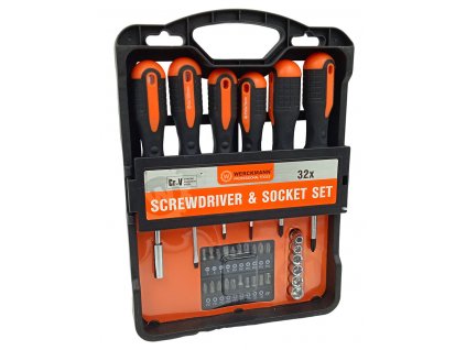 Sada šroubováků a nástrčných hlavic - Werckmann