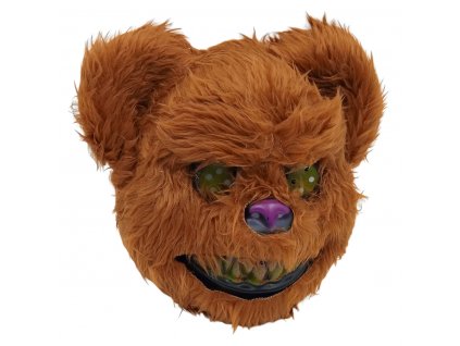 Karnevalová maska - Strašidelný medvěd hnědý
