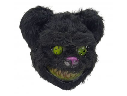 Karnevalová maska - Strašidelný medvěd černý