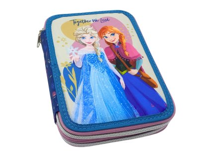 Dvoupatrový školní penál Frozen - vybavený