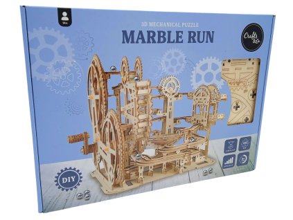 Dřevěné 3D puzzle - Kuličková dráha/445 dílů