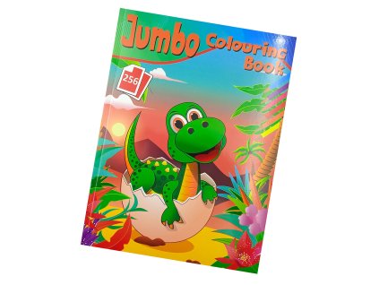 Maxi omalovánky Jumbo - Malý zelený dinosauřík