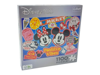 Puzzle Disney 1100 dílků - Mickey a Minnie mouse