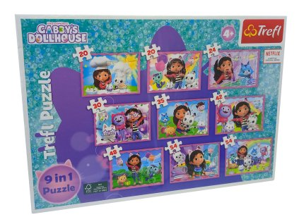 Puzzle set 9v1 - Gabinin domeček