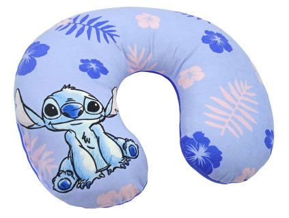 Cestovní polštář Disney fialový - Lilo a Stitch/Hvězdný Stitch