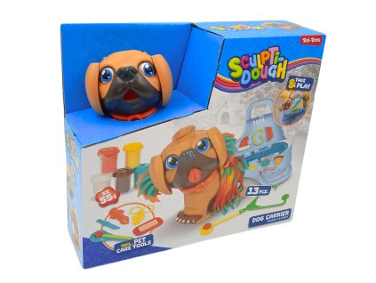 Kreativní veterinární sada s modelínou - Pejsek