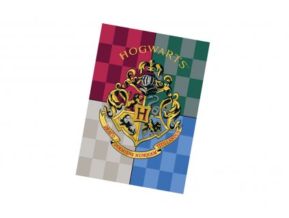 Dětská fleecová deka 140x100 cm Harry Potter Hogwarts