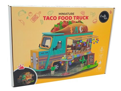 Miniaturní stavebnice pro kutily s LED osvětlením - Pojízdný tacos
