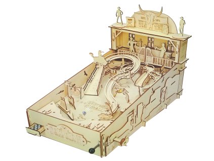 Dřevěné mechanické 3D puzzle - Pinball