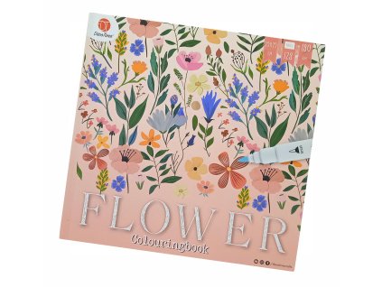 Kniha omalovánek pro dospělé - Květiny