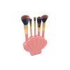 Souprava štětců na make up se stojánkem Losos shells 02