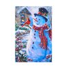 Mikroplyšová hřejivá deka 150x200 cm - Sněhulák a jeřabiny
