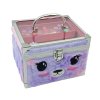Plyšový kosmetický kufřík s make-upem - Fialový medvídek