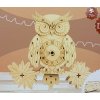 Funkční hodiny 3D puzzle s hodinovým strojkem - Sova