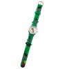Dětské analogové hodinky zelené - Dinosaurus