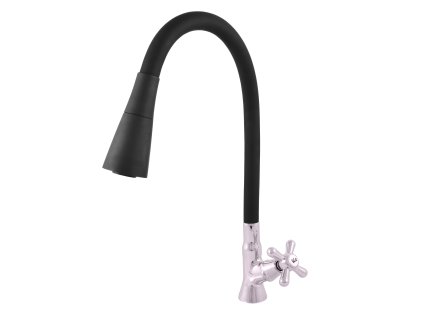 4300 1 umyvadlova baterie s flexibilnim raminkem chrom cerna mk194 13 rav slezak