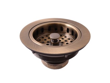 Výpusť dřezová 6/4", Stará mosaz (Bronz) MD0819SM, RAV Slezák