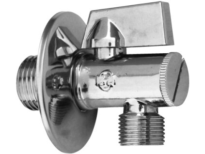 Ventil rohový s filtrem 1/2" x 3/8", Chrom RV0338, RAV Slezák