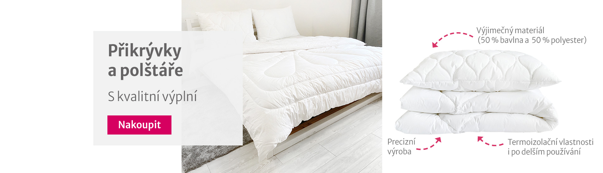 Přikrývky a polštáře