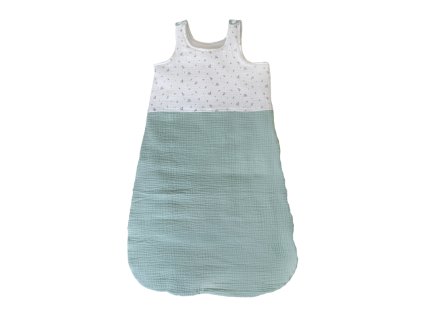 mušelínový-spací-pytel-pro-miminko-mint-zelený-slezská-harmonia