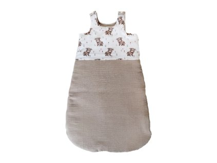 celoroční-spací-pytlík-z-béžového-mušelínu-skladem-slezská-harmonia